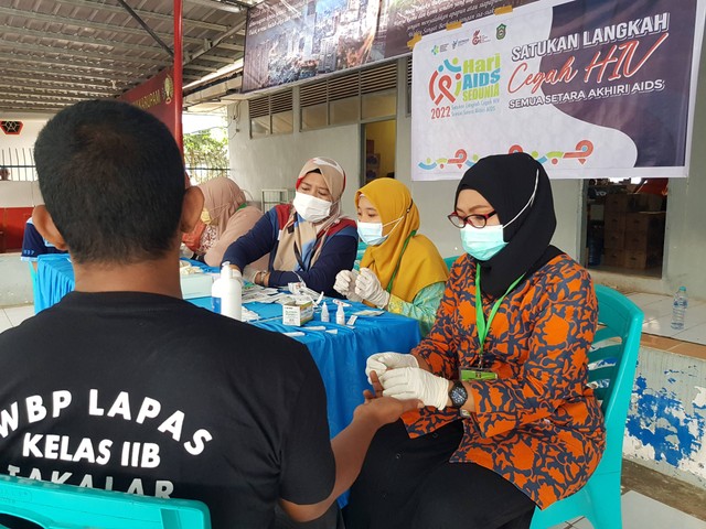 Lapas Takalar Gandeng Dinkes Takalar Lakukan Skrining HIV/AIDS (340487)