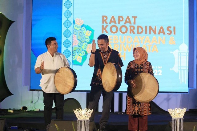Pembukaan rapat koordinasi budaya dan pariwisata seluruh Aceh di Kota Sabang. Foto: Disbudpar   