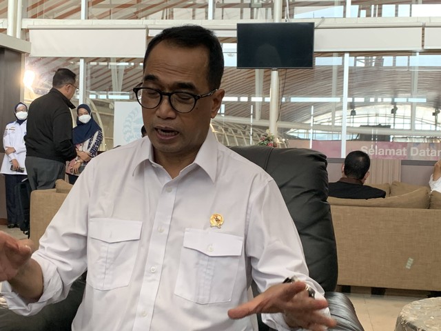 Menteri Perhubungan Budi Karya Sumadi di Makassar. Foto: Moh Fajri/kumparan