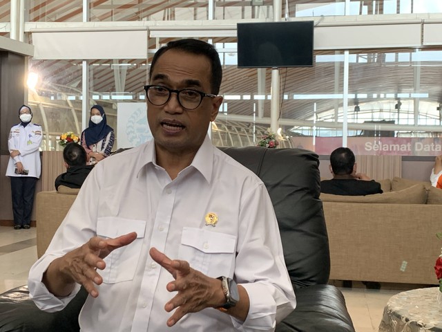 Menteri Perhubungan Budi Karya Sumadi di Makassar. Foto: Moh Fajri/kumparan