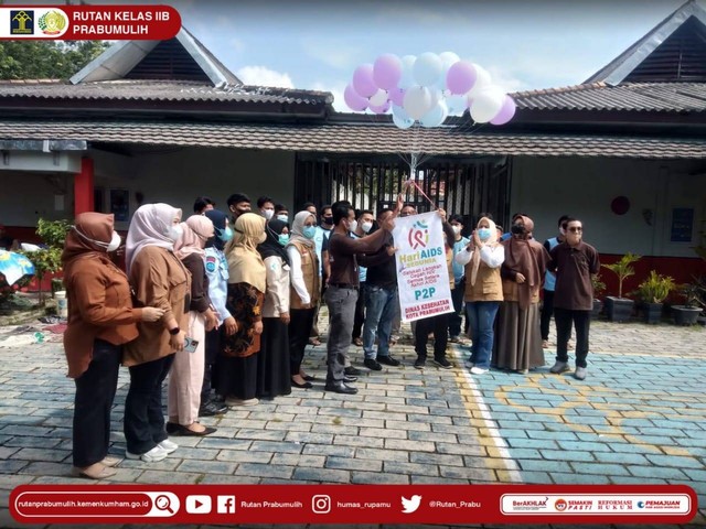 Rutan Prabumulih bersama Dinas Kesehatan Prabumulih Peringati Hari HIV/AIDS