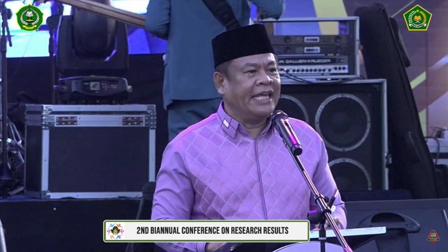 Pembukaan 2nd Biannual Conference on Research Results (Sumber: Tatang Muttaqin)