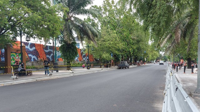 Kawasan Jalan Diponegoro, Solo yang saat ini lebih terkenal dengan nama Ngarsopuro. FOTO: Fernando Fitusia