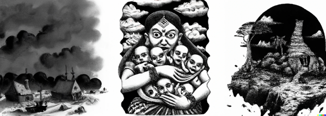 Rolip Saptamaji: Dall-e generation about Indonesian Kuntilanak Folklore