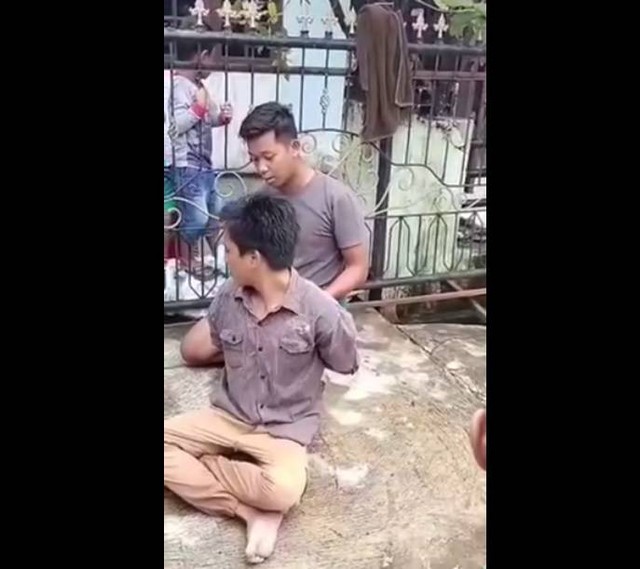 Viral video pelaku penculikan anak, cek faktanya. (Foto: tangkapan layar)