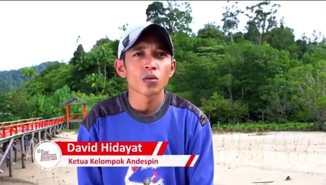 David Hidayat pemenang di bidang lingkungan dalam Awarding 13th SATU Indonesia Awards 2022 | Foto: PPID Kabupaten Pesisir Selatan
