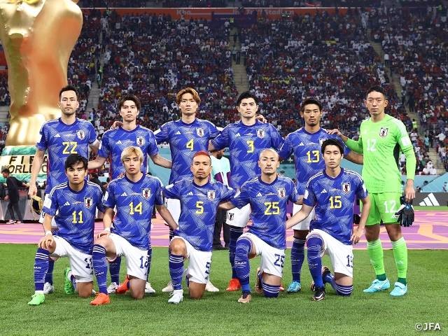 Tim Nasional Jepang yang berlaga di Piala Dunia Qatar 2022. Foto: Japan Football Association (JFA)