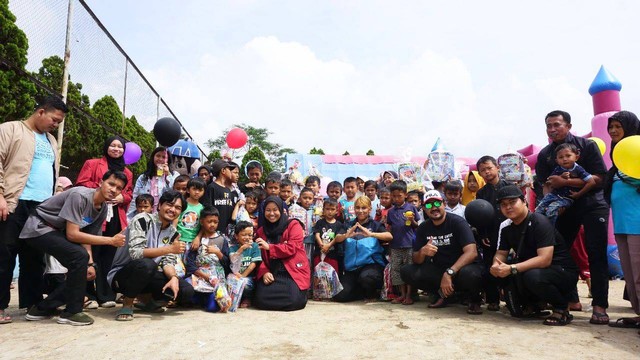 Bersama anak-anak penyintas gempa Cianjur (Dokpri).