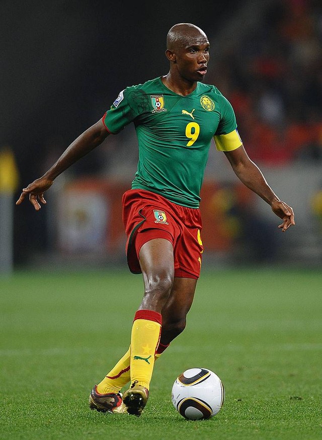 Samuel Eto'o saat memperkuat Timnas Kamerun. Foto: Getty Images