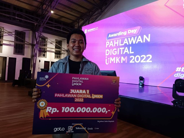 Penghargaan Pahlawan Digital UMKM 2022 Kementerian Koperasi dan UKM di Pos Bloc Jakarta, Rabu (6/12/2022). Foto: Akbar Maulana/kumparan 