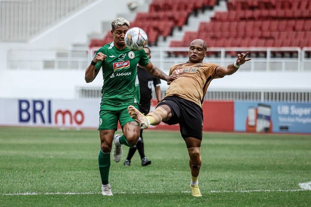 PSS Sleman vs Bhayangkara FC di Liga 1 pada 5 Desember 2022. Foto: PT LIB