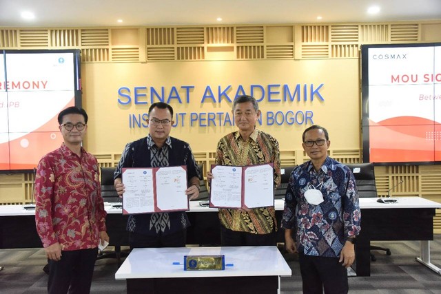 IPB University Jalin Kerjasama dengan PT Cosmax Indonesia