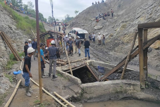 Ledakan di tambang batu bara di Sawahlunto, Sumatera Barat, Jumat (9/12/2022). Foto: Dok. Istimewa