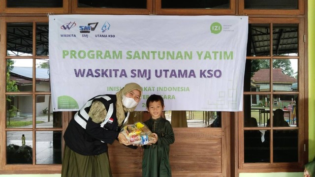 Waskita, SMJ, Utama KSO - Sinergi dengan IZI Sumut Santuni 117 Anak Yatim 