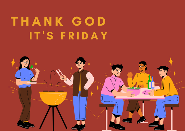 Ilustrasi TGIF. Foto: Canva