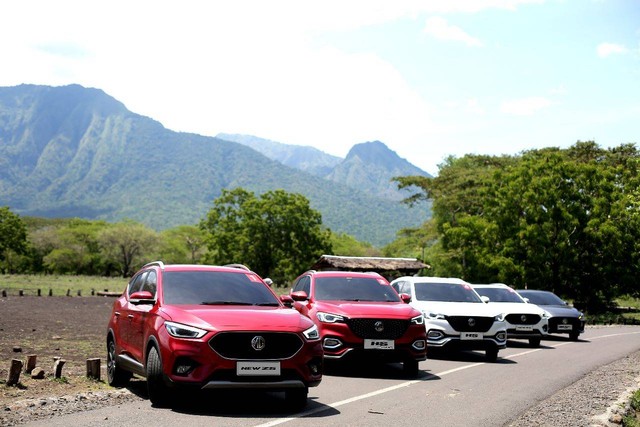 Jajaran produk mobil MG Motor Indonesia. Foto: MG Motor Indonesia