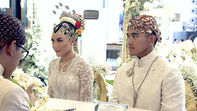 Pernikahan Kaesang dan Erina Gudono. Foto: YouTube Presiden Joko Widodo