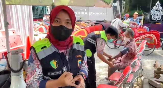 Polda Jateng menyediakan 12 titik pelayanan kesehatan bagi para tamu undangan (Foto: Agung Santoso)