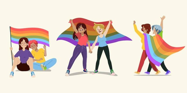 Ilustrasi LGBT (Sumber: freepik.com)