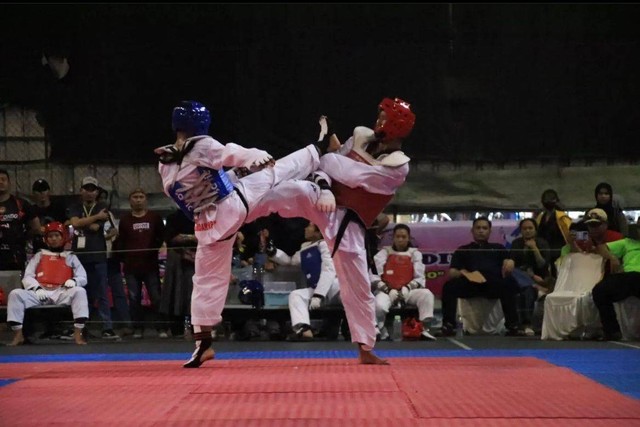 Porprov Lampung 2022 cabang Taekwondo | Foto: Koni Lampung