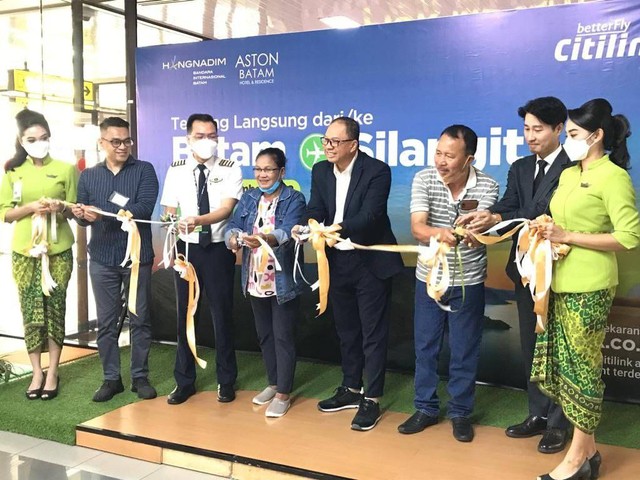 Peresmian penerbangan Batam-Silangit oleh maskapai Citilink dari Bandara Hang Nadim. (Foto: Juna/Batamnews)