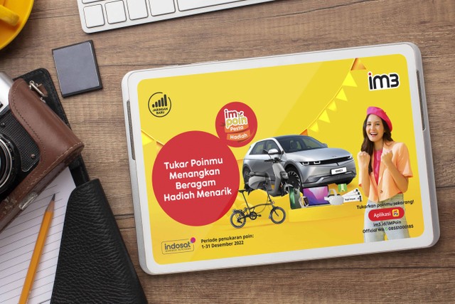 Undian IMPoin dari Indosat Ooredoo Hutchison (IOH) berhadiah iPhone 13 Pro hingga Hyundai IONIQ 5. Foto: Dok. Indosat Ooredoo