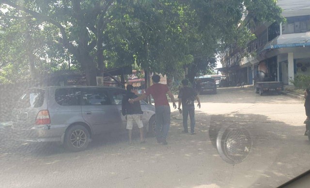 Pelaku saat diamankan polisi. Foto: Istimewa