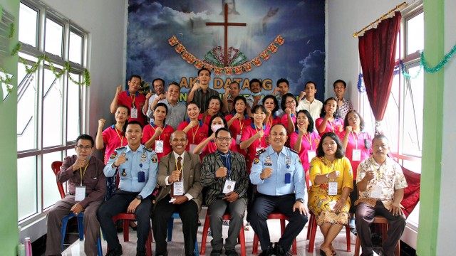 Foto Bersama Jemaat Gereja HKBP Lingkar Barat (docpri)