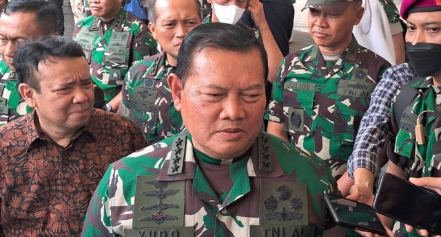 Laksamana Yudo Margono usai disahkan DPR sebagai Panglima TNI pengganti Jenderal Andika Perkasa, Selasa (13/12).. Foto: Annisa Thahira Madina/kumparan