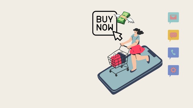 Ilustrasi Impulsive Buying pada Online Shopping. Sumber: Dokumen Pribadi