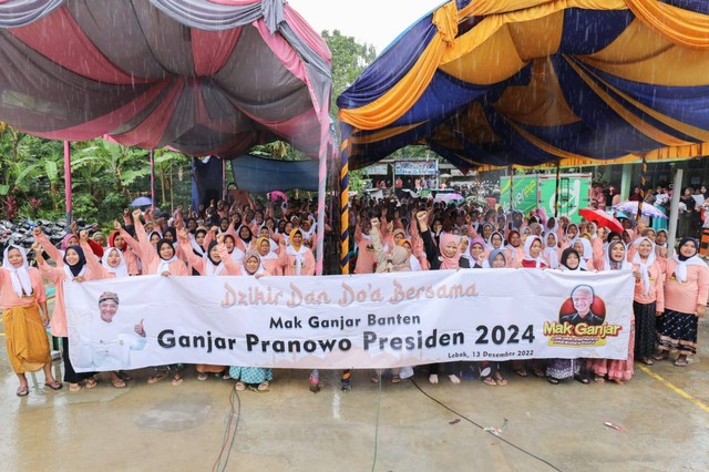 Dukungan dari ribuan perempuan di Lebak, Banten untuk Ganjar Pranowo Presiden 2024. Foto: Dok. Istimewa