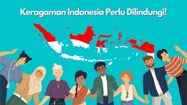 Ilustrasi keberagaman masyarakat Indonesia dan budayanya. Sumber: canva.com