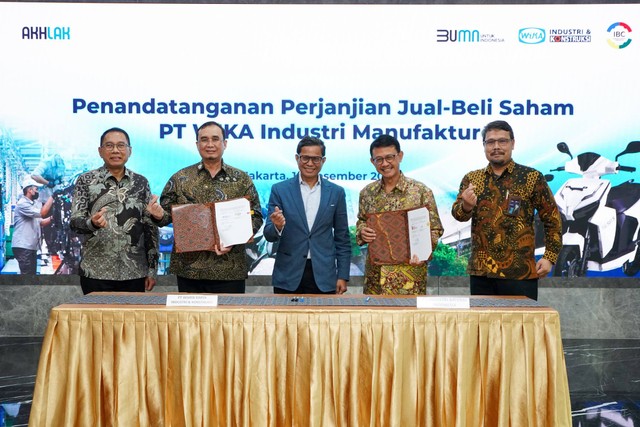 IBC resmi akuisisi Gesits dari WIKON, Rabu (14/12/2022). Foto: Dok. Kementerian BUMN