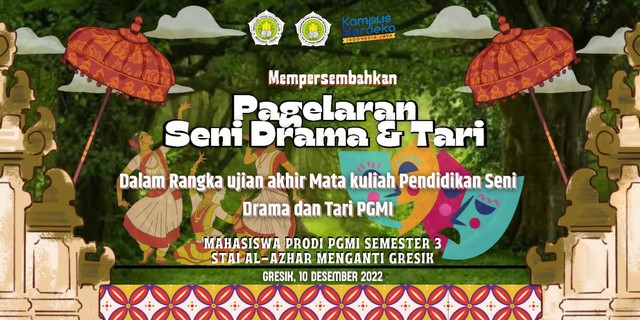 Pagelaran Seni Drama dan Tari.(dok.PGMI)