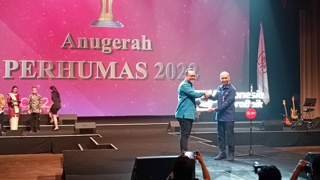 Penyerahan Penghargaan Anugerah Perhumas dan Perhumas PR Excellence Awards, di Djakarta Theater, Kamis (15/12/2022). Foto: Aprilandika Pratama/kumparan