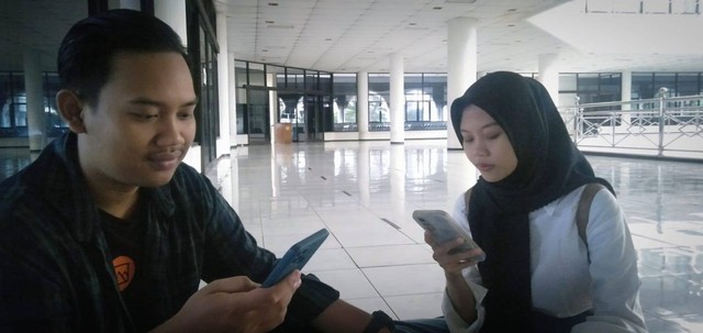 Gambar: Saya (Aldo Hadi Saputra) dan Sarifatul Muawiyah