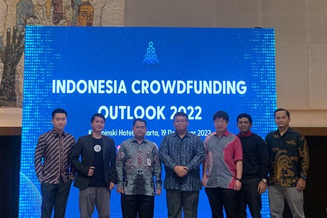 Indonesia Crowdfunding Outlook 2023 di Hotel Indonesia Kempinski. Senin (19/12).  Foto: Nabil Jahja/kumparan