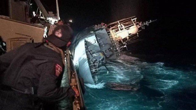 Kapal HTMS Sukhothai milik Angkatan Laut Thailand tenggelam pada Minggu (18/12/2022) malam.