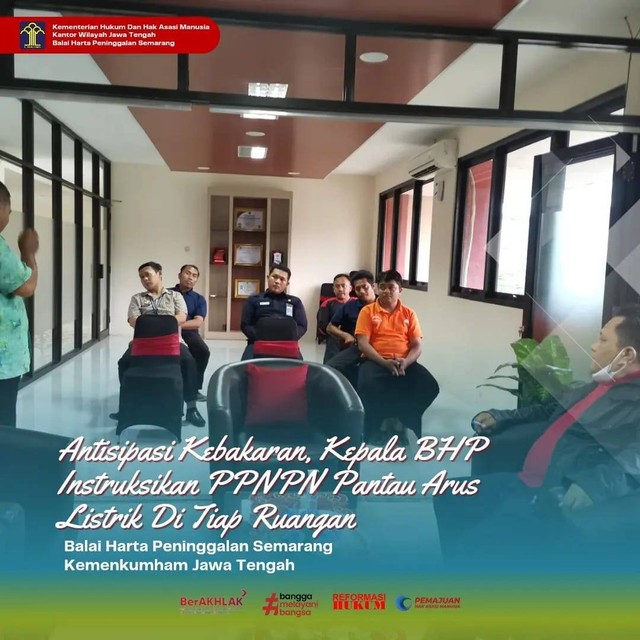 Daman Huri, Pegawai JFU BHP Semarang memberikan pengarahan kepada PPNPN