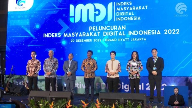 Peluncurkan Indeks Masyarakat Digital Indonesia 2022, Jakarta, Selasa (20/12). Foto: Dok. Kominfo