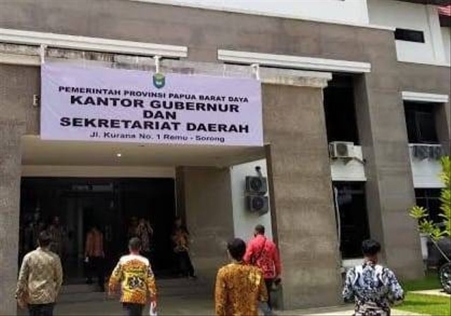 Kantor gubernur dan Sekretarian Daerah provinsi Papua Barat Daya. Foto ist