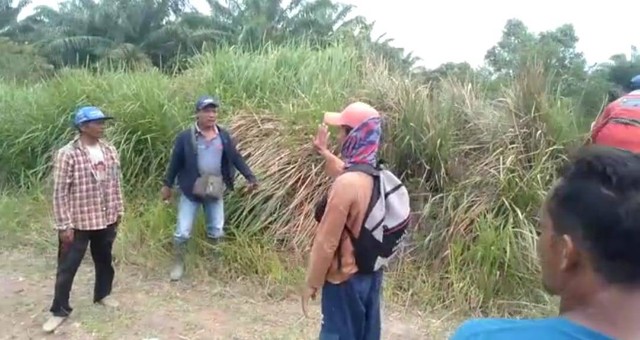 Konflik agraria yang terjadi di Mesuji antara warga dan PAM Swakarsa PT BSMI. | Foto : Ist