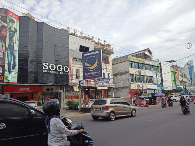 Lokasi tawuran antar genk di Jalan Raden Intan, Tanjung Karang, Bandar Lampung. | Foto : Galih Prihantoro/ Lampung Geh