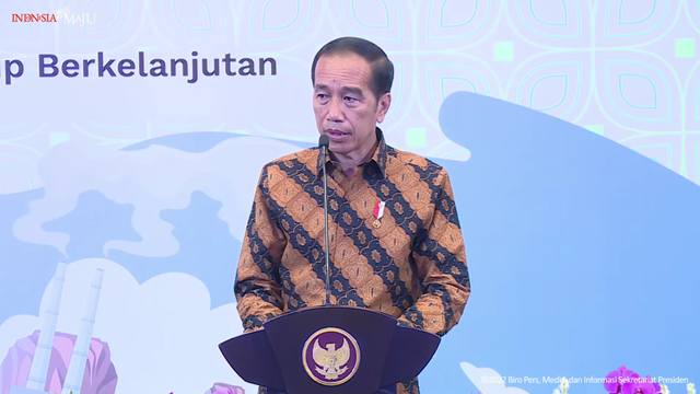 Presiden Joko Widodo membuka rapat kerja nasional pengelolaan dana lingkungan Hidup Tahun 2022. Foto: Youtube/Sekretariat Presiden