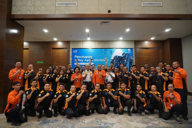 Pelatihan petugas Safety Agent PT Transjakarta, Rabu (21/12). Foto: Dok. Humas Transjakarta