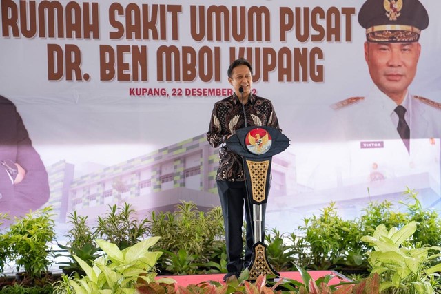 Menkes Budi Gunadi meresmikan RSUP Dr. Ben Mboi, Kupang, Kamis (22/12/2022). Foto: Kemenkes RI