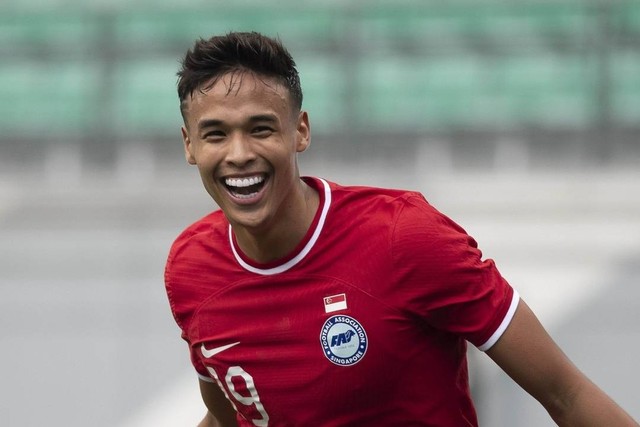 Pemain Timnas Singapura, Ilhan Fandi Ahmad. Foto: Instagram/@fasingapore