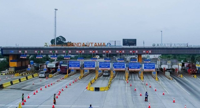 Gerbang Tol Arah Bandara Soekarno Hatta Foto: Dok. Jasa Marga