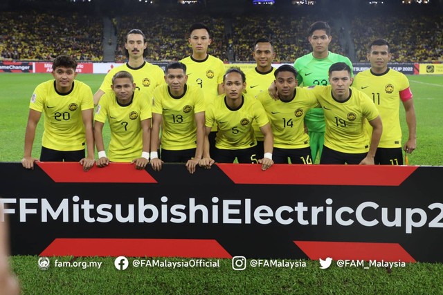 Timnas Malaysia di Piala AFF 2022. Foto: FA Malaysia