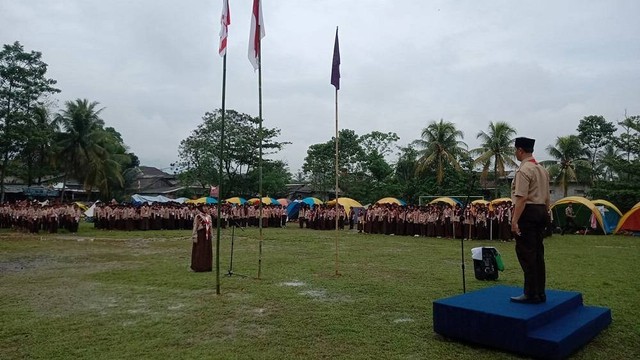 Antusias Peserta didik Ikuti Jambore Ranting Leuwiliang Kabupaten Bogor